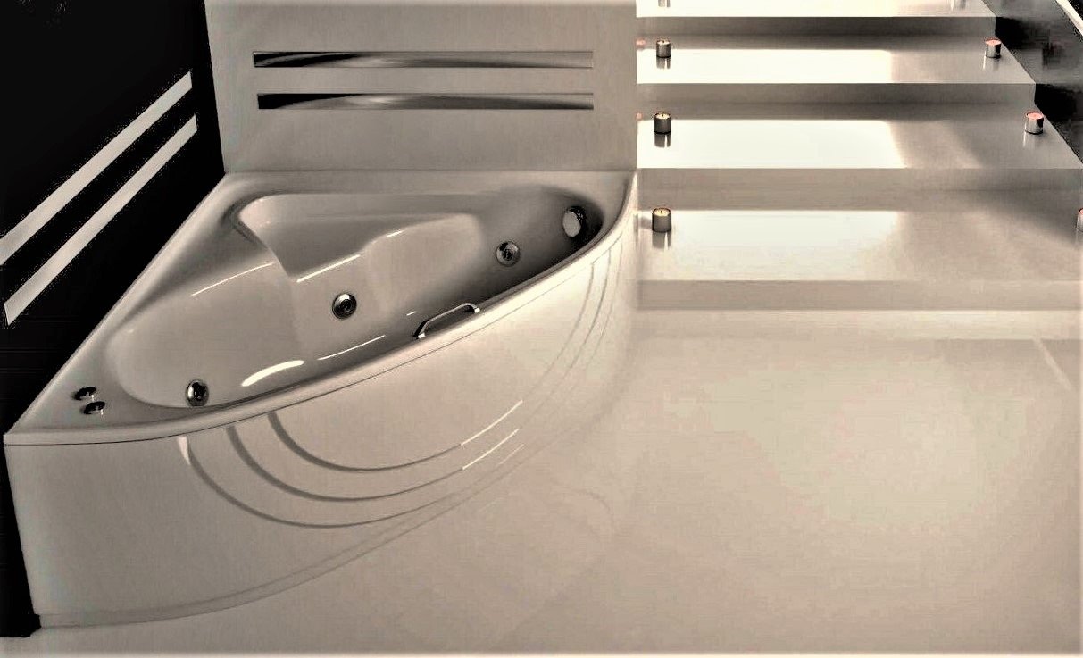Acrylic corner bathtub Arrieta
